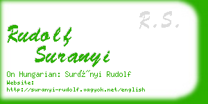 rudolf suranyi business card